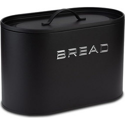 Ψωμιέρα μεταλλική total black 34cm
