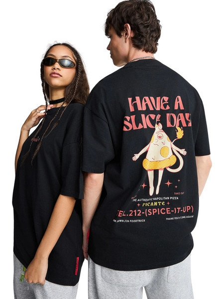 FNK.GRWN Unisex Oversized T-Shirt GRW014-906-04 - Black