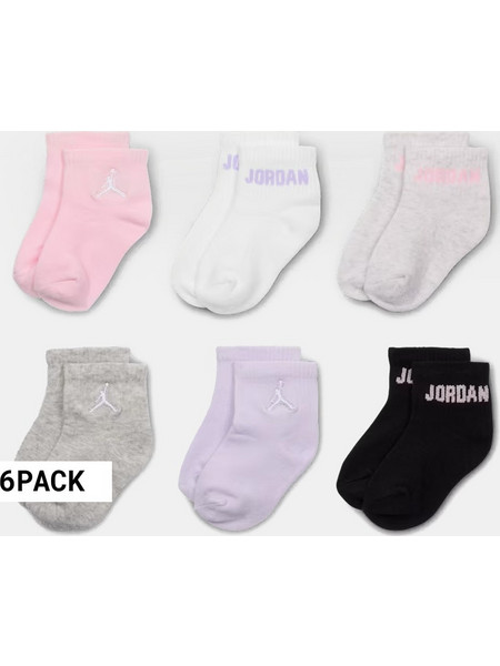 Jordan Everyday Essentials 6-Pack Βρεφικές Κάλτσες NJ0734-A9Y PINK FOAM