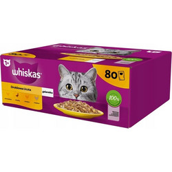 Whiskas Classic 1+ with Meat in Gravy 80x85gr