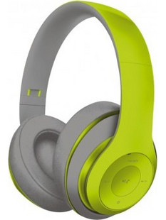 Platinet Freestyle FH0916 Ασύρματα Bluetooth Ακουστικά Over Ear Πράσινα Γκρι