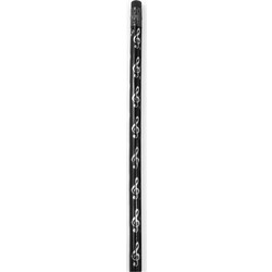 ΜUSIC GIFT Μολύβι με Γόμα G-Clef Black/Silver (Tεμάχιο)
