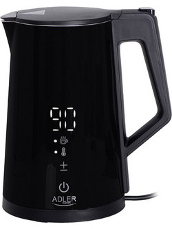 Adler AD-1345 Βραστήρας 1.7lt 2200W με Ρύθμιση Θερμοκρασίας Μαύρος