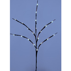 GLOBOSTAR(R) BRANCH 79800 Μοντέρνο Επιτραπέζιο Φωτιστικό LED 3W 300lm 360 με 2 x ΑΑ Μπαταρίες DC 3V IP20 Ψυχρό Λευκό 6000K - DIODE - Καφέ & Μπεζ - Μ62.5 x Π62.5 x Υ70cm
