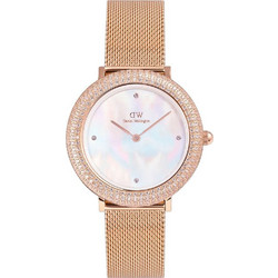 Daniel Wellington Crystalline Γυναικείο Ρολόι με Ροζ Χρυσό Μεταλλικό Μπρασελέ DW00100823