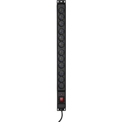 Active Jet Πολύπριζο Aσφαλείας 12 Θέσεων με USB-A, Διακόπτη και Καλώδιο 5m Γαλλίας (Type E)