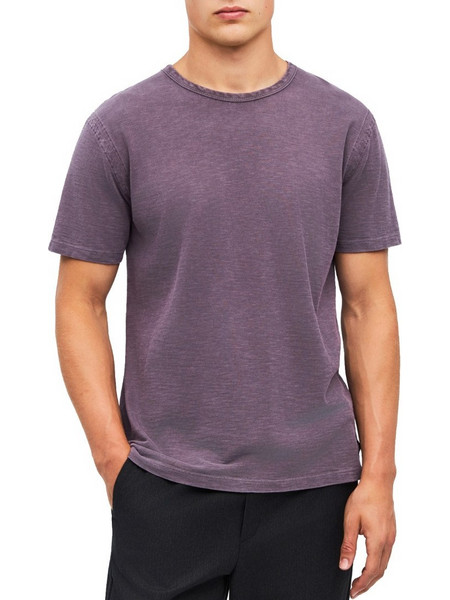 ΜΠΛΟΥΖΑ DIRTY LAUNDRY SLUB T-SHIRT WITH SEAM DETAIL VINTAGE GRAPE