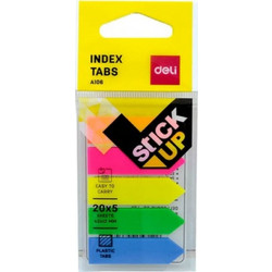 Deli Σελιδοδείκτες Αυτοκόλλητοι Βελάκι 43x12mm 20φ (231.10602)