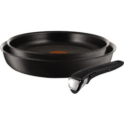 Tefal Ingenio Expertise L65092 Σετ Τηγάνια από Αλουμίνιο Μαύρα με Αντικολλητική Επίστρωση L65092 3τμχ