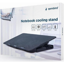 Gembird NBS-2F15 Cooling Pad για Laptop έως 15.6" με 2 Ανεμιστήρες