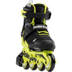 Rollerblade Microblade 2021 Inline Αυξομειούμενα Rollers Παιδικά Μαύρα Κίτρινα 43.071017