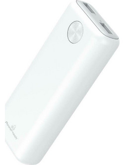 Powertech PT-802 Power Bank 10000mAh με 2 Θύρες USB-A White