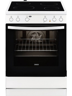 Zanussi ZCV65030WA Κουζίνα Ηλεκτρική 72lt με Κεραμικές Εστίες 59.6cm