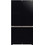 Hitachi R-WB640VRU0-1 (GBK) Glass Ψυγείο Ντουλάπα 569lt Full No Frost Υ184xΠ90xΒ72cm Μαύρο