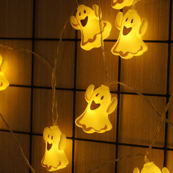 Διακοσμητική Γιρλάντα LED Modee Halloween με Φαντάσματα (165cm/15cm) - Θερμό Λευκό