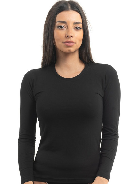 GKAPETANIS Μπλούζα Μακρύ Μανίκι Soft Touch - Απαλό Modal & Βαμβάκι Brown