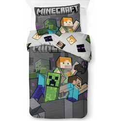 Minecraft Mob Fushion Mayhem Σετ Παπλωματοθήκης με Μαξιλαροθήκη 140x200, 70x90 εκ