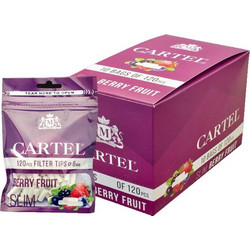 Φιλτράκια Cartel BERRY FRUIT SLIM 6.0mm (βατόμουρα) κουτί των 10 τεμ