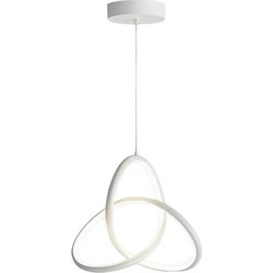 Powertech HLL-0121 Φωτιστικό Οροφής LED, 15W, 4000K, Λευκό, Φ22cm x 1m