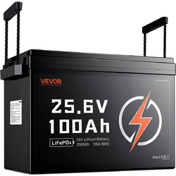 VEVOR Μπαταρία Λιθίου LiFePO4 24V 100Ah 2560Wh με BMS 100A 24VLDCWLY1009AS2T001V9