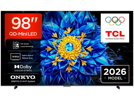 TCL 98P8L QD Mini-LED Smart Τηλεόραση 98" 4K UHD Mini LED HDR (2026)