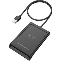 CONCEPTRONIC Dual-Interface Smart-ID Αναγνώστης Κάρτας USB-A Μαύρο