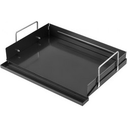 Σχάρα από ανθρακούχο χάλυβα VEVOR 43x29 cm Επίπεδη επάνω λαβή προ-ωριμασμένης πιατέλας, για μπέργκερ αυγών BBQ, ομοιόμορφη κατανομή θερμότητας, αντικολλητικά φορητά ορθογώνια οικογενειακά σκεύη για εξ