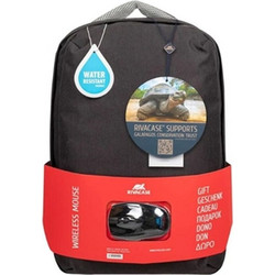 Rivacase Prater Αδιάβροχο Backpack Laptop 15.6" Black