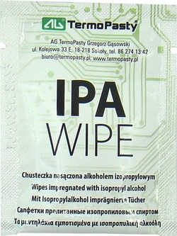 Καθαριστικά μαντηλάκια Termopasty ισοπροπανόλης IPA (25 τμχ)
