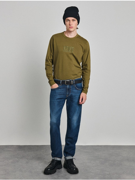 Staff Devon Ανδρική Λαδί Μακρυμάνικη Μπλούζα 64-302.056-Olive