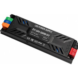 VenCore 6614-50012 - Aluminium High Tech Power Supply 200W 24V 8.35A - Τροφοδοτικό Αλουμινίου Υψηλής Τεχνολογίας 230 Volt σε 24 Volt 200 Watt 8.35 Ampere - Μ18.5xΠ5.2xΥ2.5cm