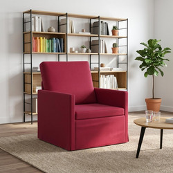 vidaXL Πολυθρόνα Βελούδο Κόκκινο 70x81x82cm 42041026