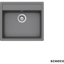 Schock Cristalite Manhattan Ένθετος Νεροχύτης Γρανίτη Ματ Croma 57x51cm 30060-1441