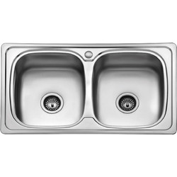 Karag BL 898 Ένθετος Νεροχύτης Inox Σατινέ 86x50cm