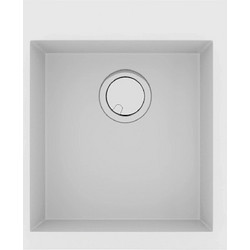 Sanitec Ultra Granite 813 Υποκαθήμενος Νεροχύτης Γρανίτη Ματ Bianco 45x50cm
