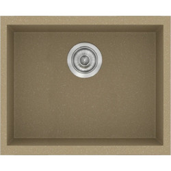 Sanitec Classic 341 Ένθετος Νεροχύτης Γρανίτη Ματ Metallic Cream 40x50cm