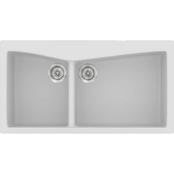 Sanitec Classic 326 Επικαθήμενος Νεροχύτης Γρανίτη Ματ White 93x51cm