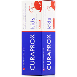 Curaprox Kids 2m+ Strawberry Fluoride Free Παιδική Οδοντόκρεμα Χωρίς Φθόριο 60ml