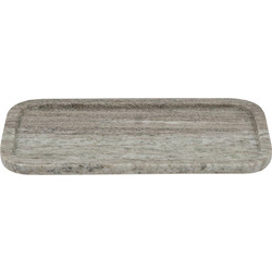 Artekko Marble Γκρι Μαρμάρινος Δίσκος Πλατό (30x15x1.8)cm