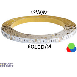 LED strip 12W/m 60led/m RGB IP67 12V 36'000h CRI80 (5m)