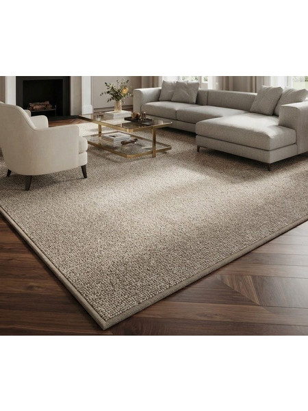 Eco-Carpet Σέτ Χαλιά Κρεβατοκάμαρας 3 Τεμάχια Μπουκλέ - Cedes Μπέζ