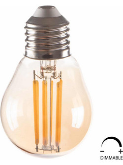 ΛΑΜΠΤΗΡΑΣ HM4046.02 LED FILAMENT 6W E27 3000K GOLD DIMMABLE