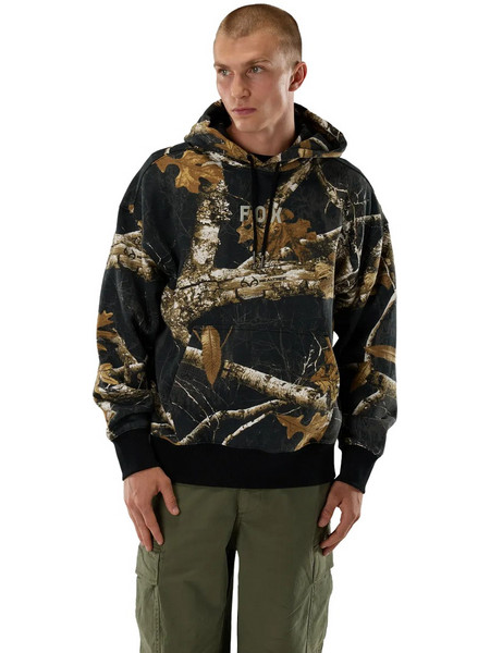 Fox Realtree Ανδρικό Φούτερ Fleece με Κουκούλα Μαύρο / Πολύχρωμο 41902-A20