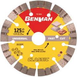 Διαμαντόδισκος Γενικής Χρήσης Classic Fast Cut 115x2.4mm Benman 73930