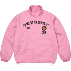 Supreme x Umbro Cotton Ripstop Track Jacket Αθλητικό Ανδρικό Μπουφάν Ροζ