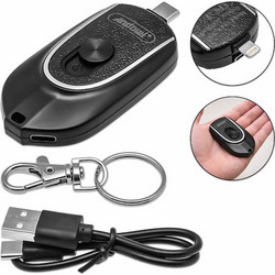 Mini Power Bank Μπρελόκ 1600mAh Με Type-C & Lightning Andowl Q-DC548