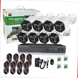 TSEYE 8-Camera 1080p Full HD Wired CCTV Security System with 6-in-1 Hybrid XVR Kit