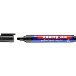 Edding Brilliant Paper 33 Ανεξίτηλος Μαρκαδόρος Μαύρος 5mm 4-33001