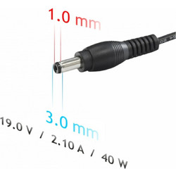 Τροφοδοτικό Notebook Akyga AK-ND-22 19V /2.1A 40W 3.0x1.0mm SAMSUNG 1.2m