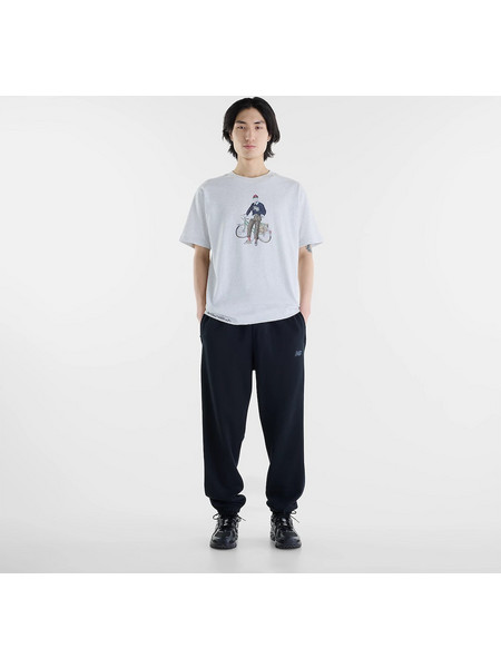 New Balance Varsity Bike Αθλητικό T-shirt Ash Heather